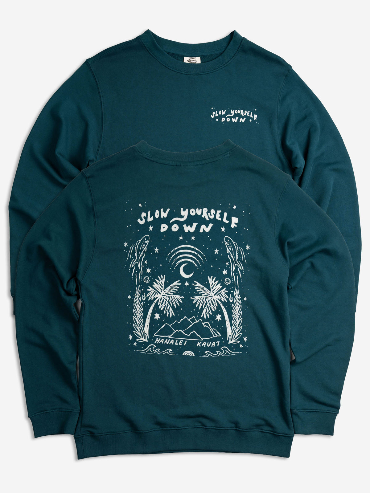 Starry Night Crewneck - Slow Yourself Down