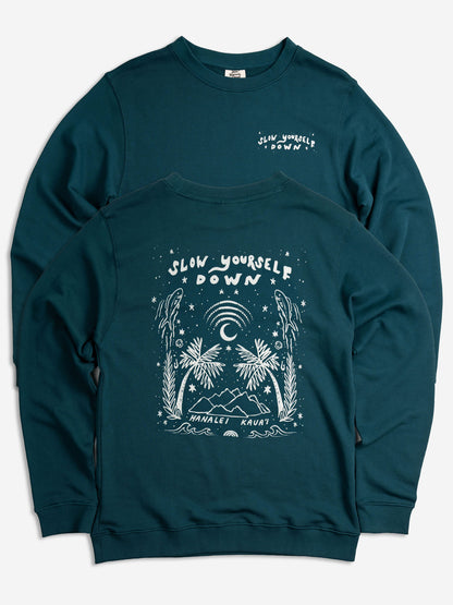 Starry Night Crewneck - Slow Yourself Down