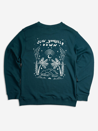 Starry Night Crewneck - Slow Yourself Down