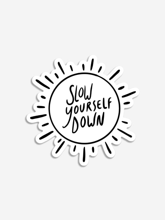 Sun Burst Sticker | Slow Yourself Down