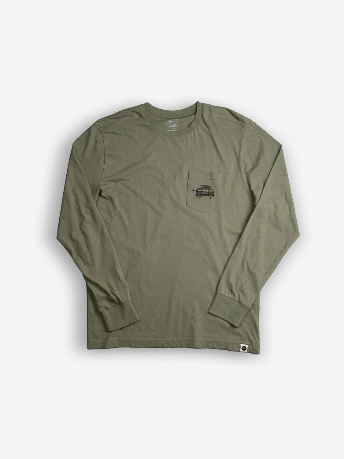 Surf Van L/S Pocket Tee | Organic Cotton | Slow Yourself Down - Mens Shirts