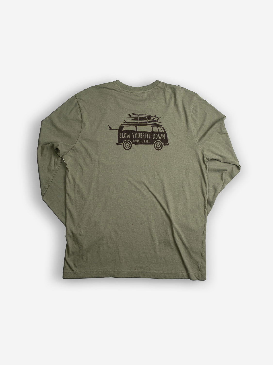 Surf Van L/S Pocket Tee | Organic Cotton | Slow Yourself Down - Mens Shirts