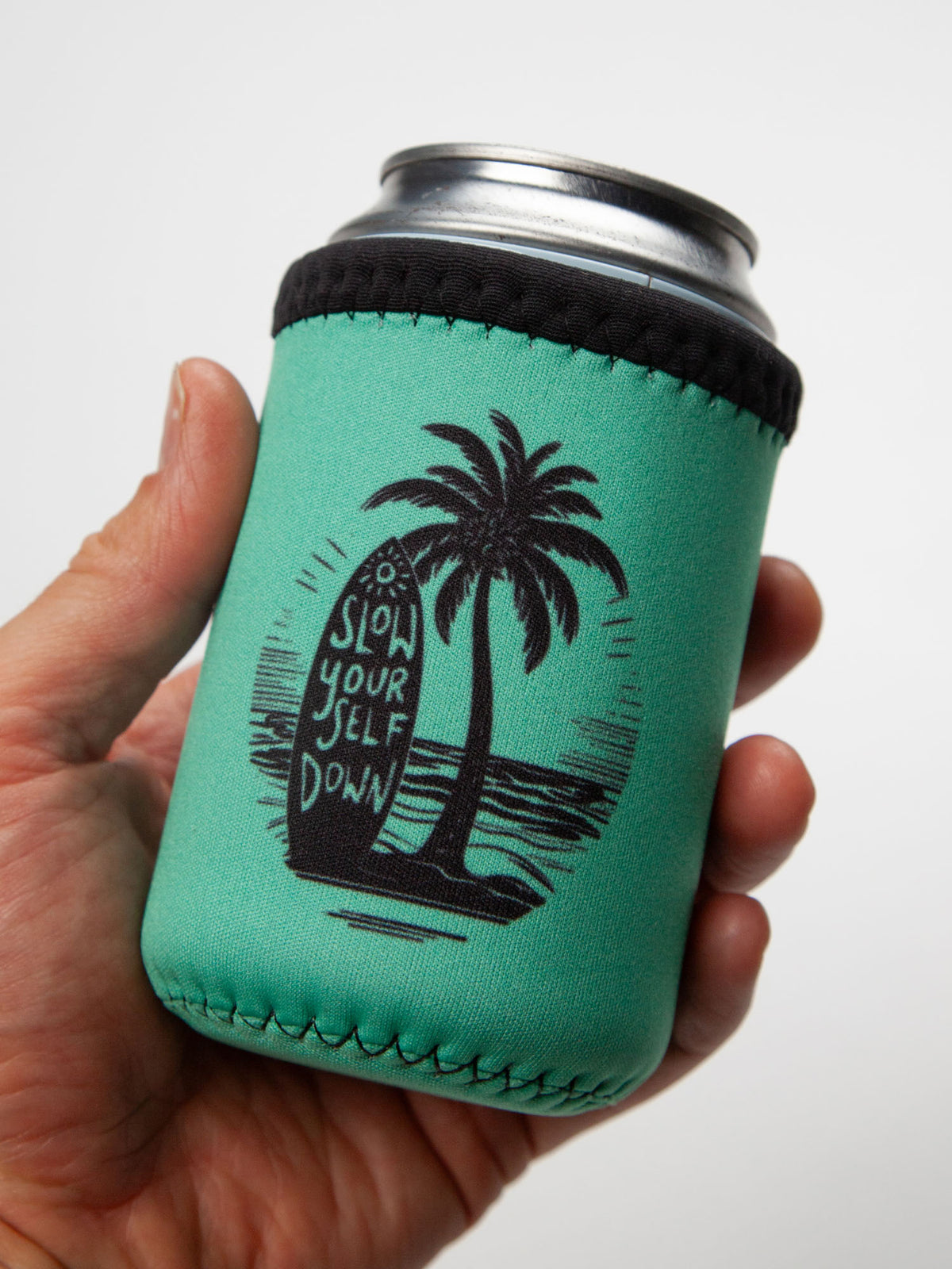 Surfboard Palm Coozie | Slow Yourself Down - Coozie
