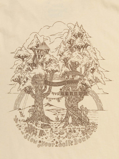 Tree House Tee | Organic Cotton | Slow Yourself Down - Mens Shirts
