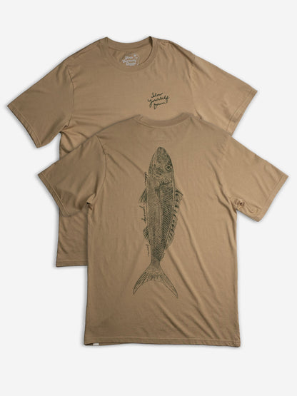 Uku Fish Tee | Organic Cotton | Slow Yourself Down - Mens Shirts