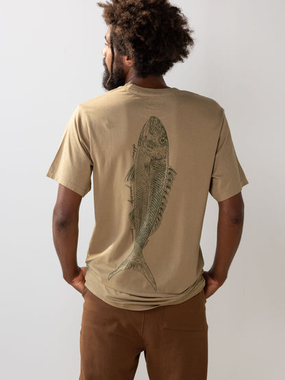 Uku Fish Tee | Organic Cotton | Slow Yourself Down - Mens Shirts