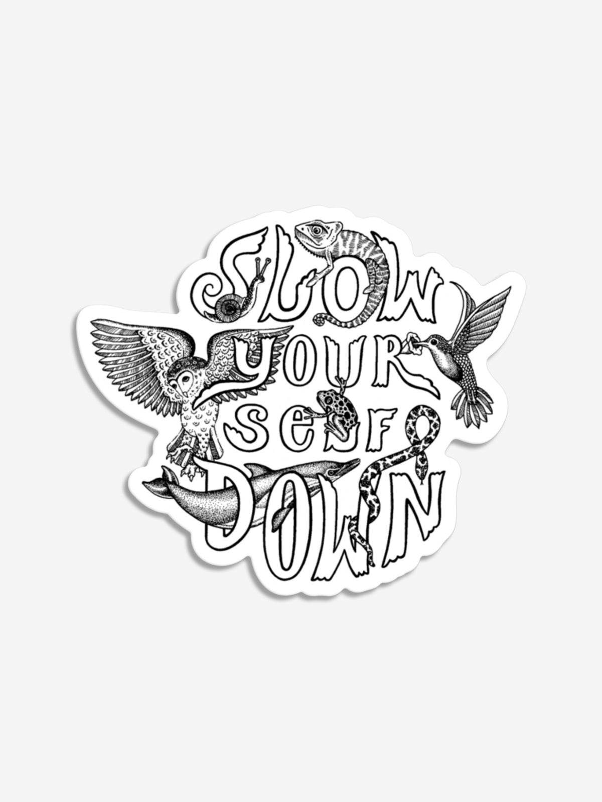 Wildlife SYD Sticker | Slow Yourself Down