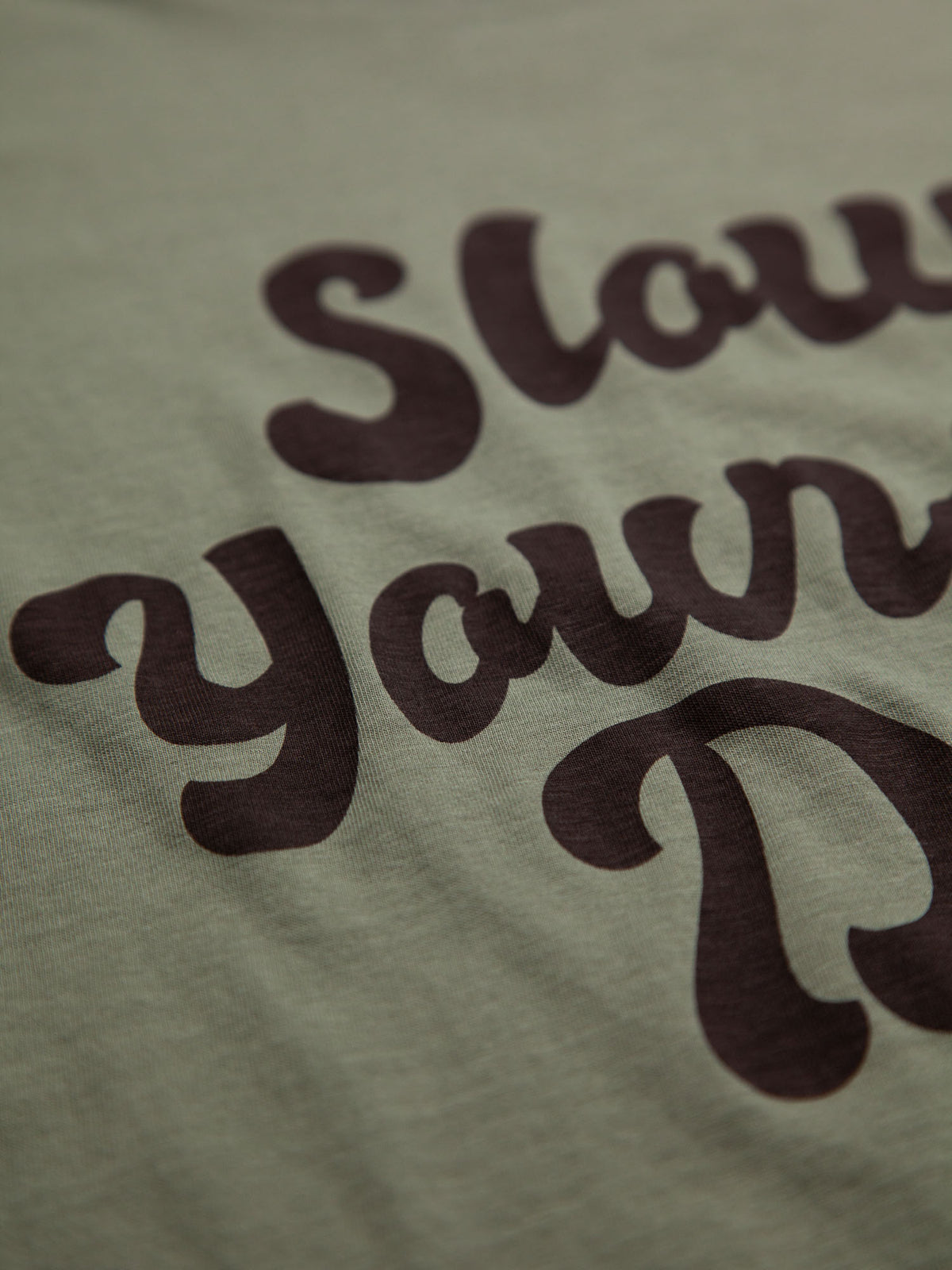 Womens Oversized Retro Tee | Organic Cotton | Slow Yourself Down - Womens Shirts